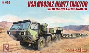 UA72083 Американский седельный тягач M983A2 Hemtt с полуприцепом M870A1