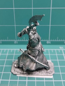 4164ТБ ВИМ, пеший раненый стрелец, замахивающийся бердышом, 54 мм