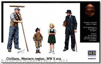 Набор фигурок MB3567 Мирные жители, Европа (2МВ), фигуры